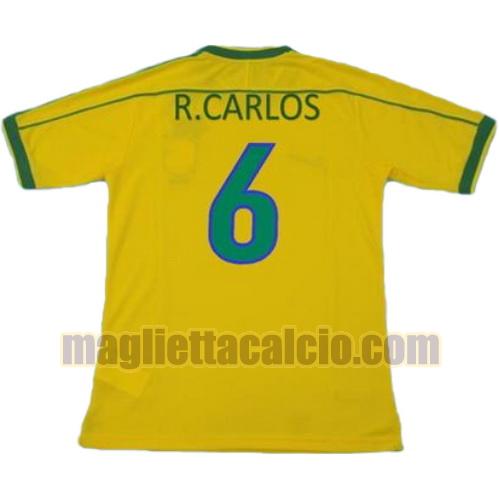 maglia roberto carlos 6 brasile uomo prima divisa coppa del mondo 1998