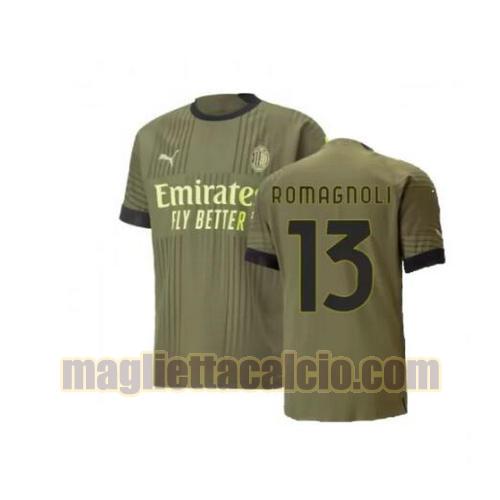 maglia romagnoli 13 ac milan uomo terza 2022-2023