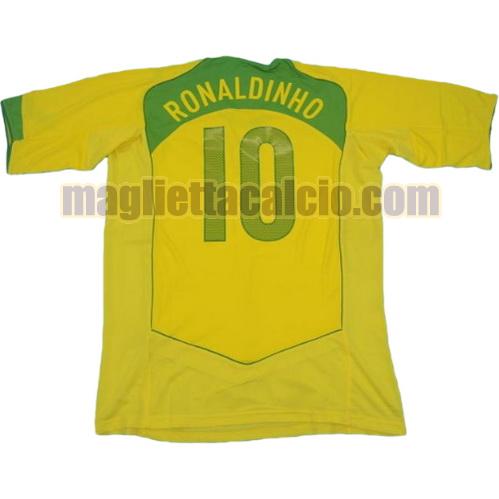 maglia ronaldinho 10 brasile uomo prima divisa 2004
