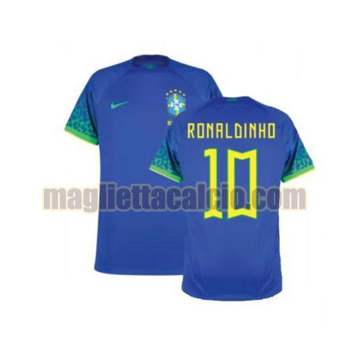 maglia ronaldinho 10 brasile uomo seconda 2022