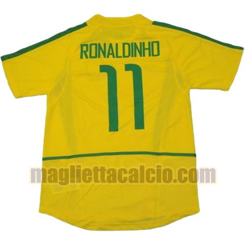 maglia ronaldinho 11 brasile uomo prima divisa coppa del mondo 2002