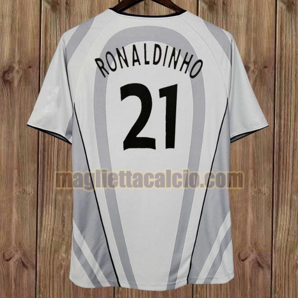 maglia ronaldinho 21 psg grigio seconda 2001-2002