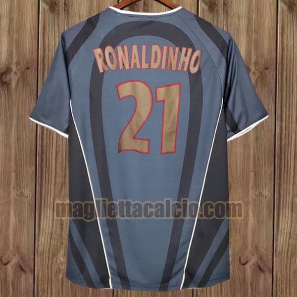 maglia ronaldinho 21 psg grigio terza 2001-2002