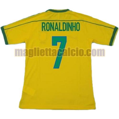maglia ronaldinho 7 brasile uomo prima divisa coppa del mondo 1998
