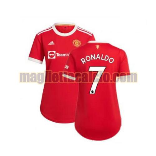 maglia ronaldo 7 manchester united donna primera 2021-2022