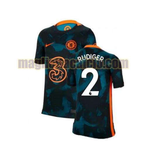 maglia rudiger 2 chelsea uomo terza 2021-2022