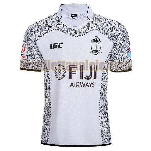 maglia rugby calcio bianca fiji uomo 7s prima 2019
