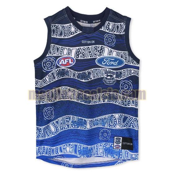 maglia rugby calcio bianca geelong cats uomo indigenous guernsey 2020