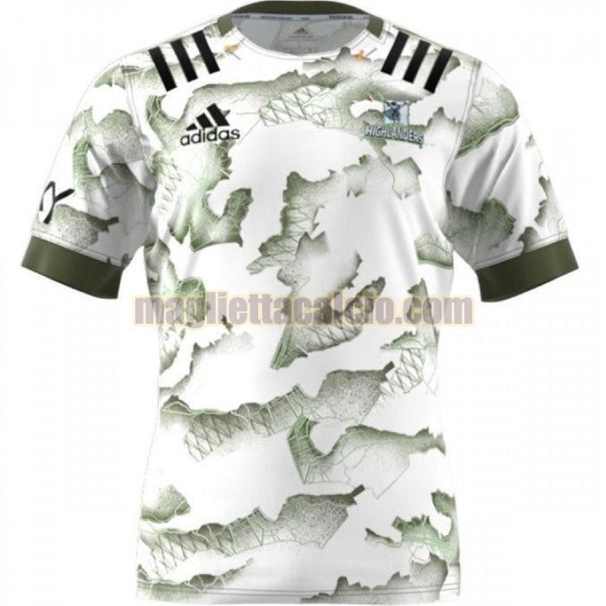 maglia rugby calcio bianca highlanders uomo seconda 2021