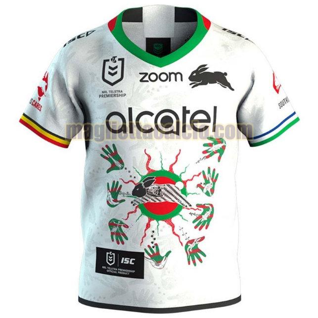 maglia rugby calcio bianca south sydney rabbitohs uomo indigenous 2020