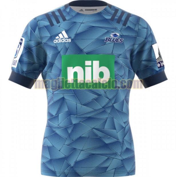 maglia rugby calcio blu blues uomo prima 2020