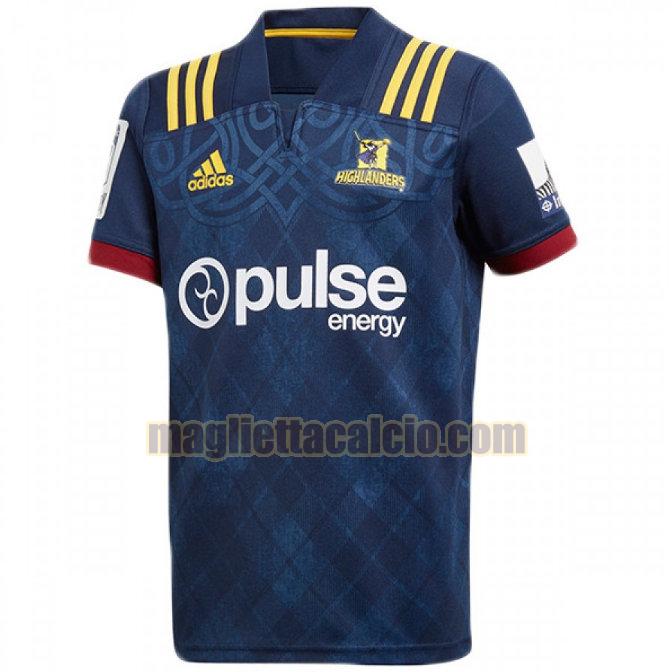 maglia rugby calcio blu highlanders uomo prima 2018