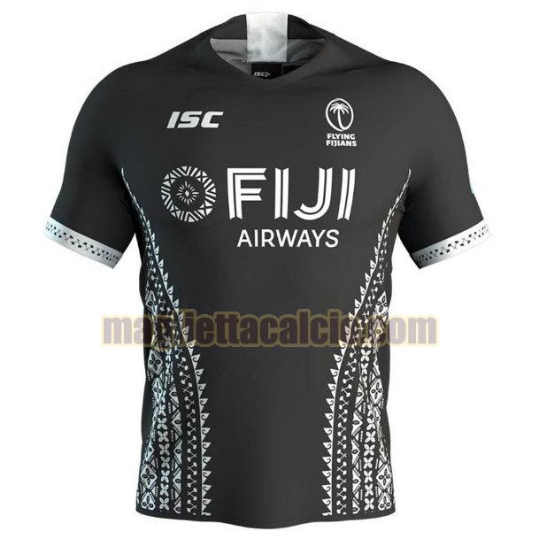 maglia rugby calcio nero fiji uomo seconda 2020-2021
