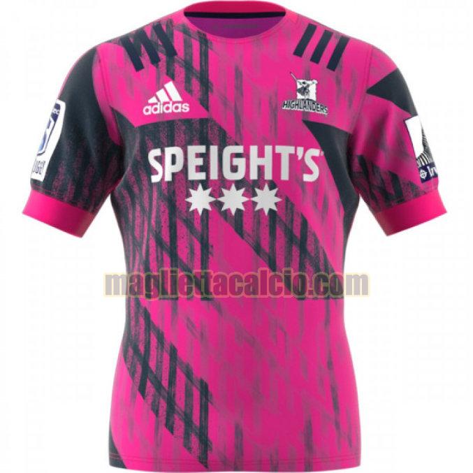 maglia rugby calcio rosso highlanders uomo formazione 2020