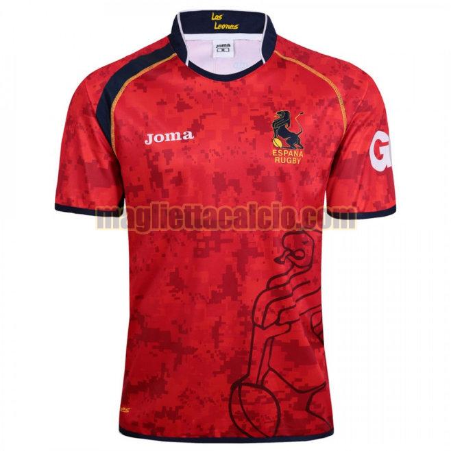 maglia rugby calcio rosso spain uomo prima 2017