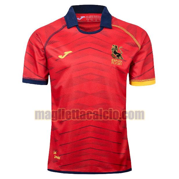 maglia rugby calcio rosso spain uomo prima 2018-2019