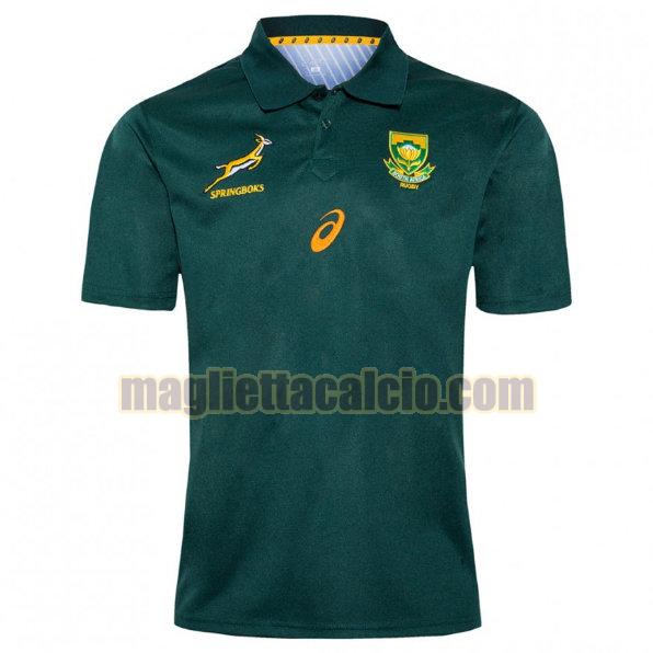 maglia rugby calcio verde south africa uomo polo 2020