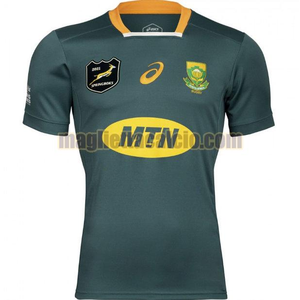 maglia rugby calcio verde south africa uomo prima 2021