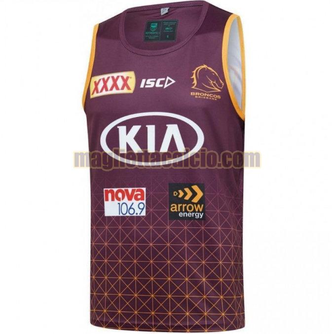 maglia rugby calcio viola brisbane broncos uomo formazione 2020