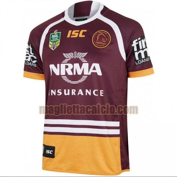 maglia rugby calcio viola brisbane broncos uomo prima 2018