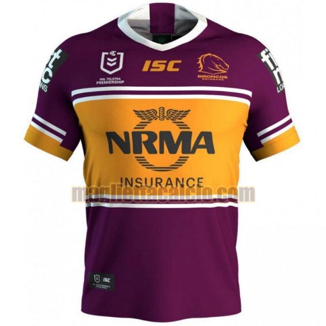 maglia rugby calcio viola brisbane broncos uomo prima 2019