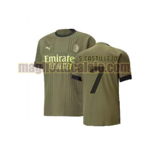 maglia s.castillejo 7 ac milan uomo terza 2022-2023