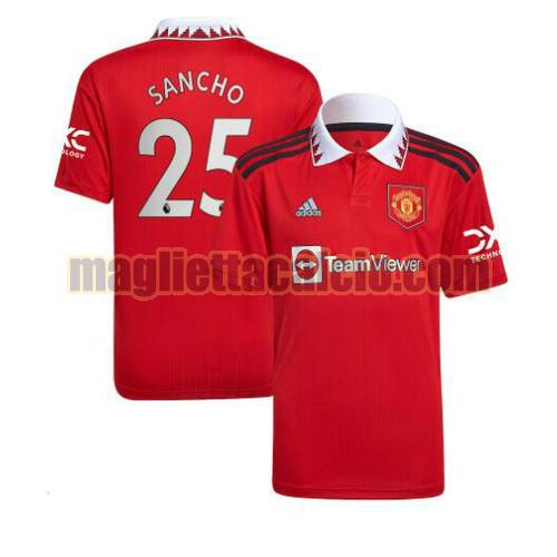 maglia sancho 25 manchester united uomo prima 2022-2023