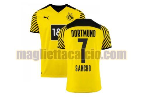 maglia sancho 7 borussia dortmund uomo prima 2021-2022