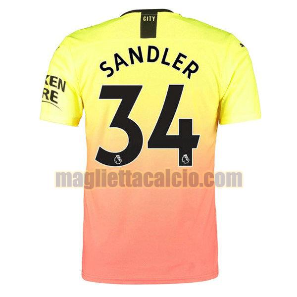 maglia sandler 34 manchester city uomo terza divise 2019-2020
