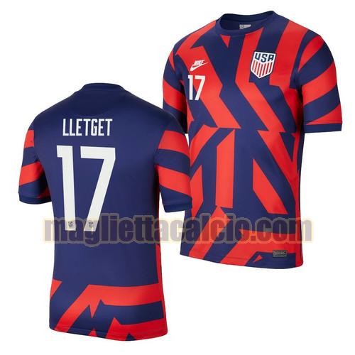 maglia sebastian lletget 17 stati uniti uomo seconda 2021-2022