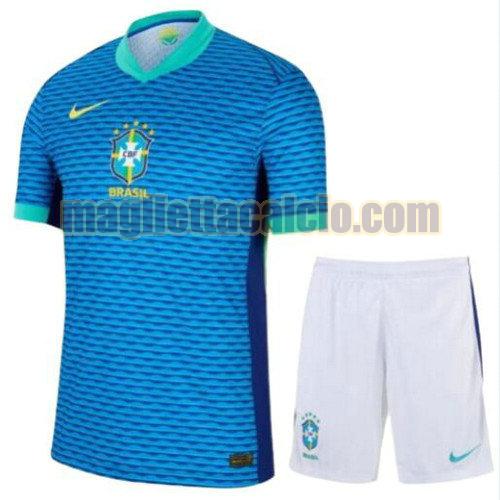 maglia seconda brasile bambino 2024