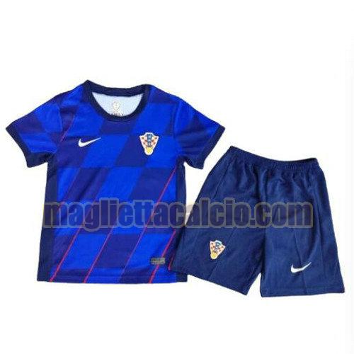 maglia seconda croazia bambino 2024