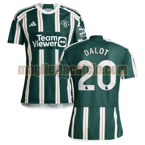 maglia seconda dalot 20 manchester united uomo 2023-2024
