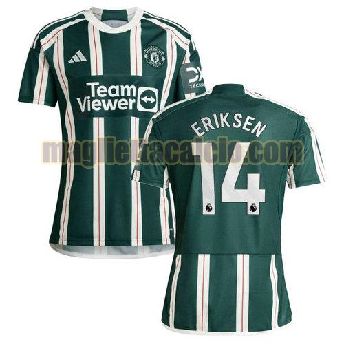 maglia seconda eriksen 14 manchester united uomo 2023-2024