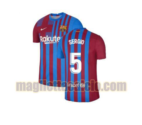 maglia sergio 5 barcellona uomo prima 2021-2022