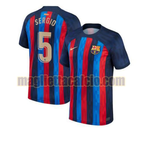 maglia sergio 5 barcellona uomo prima 2022-2023