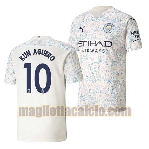maglia sergio aguero 10 manchester city uomo terza 2020-2021