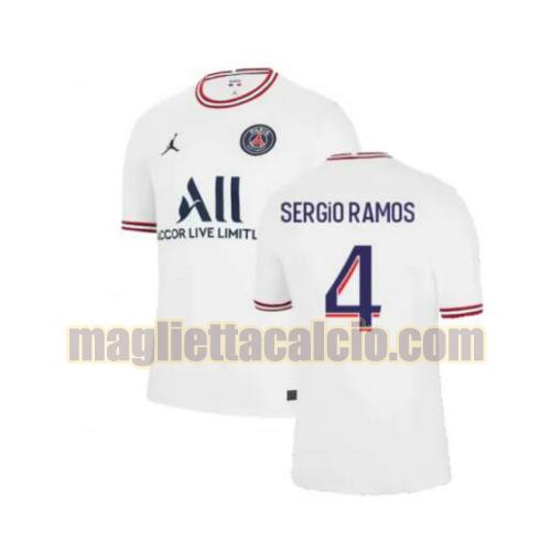 maglia sergio ramos 4 paris saint germain uomo 4th 2021-2022