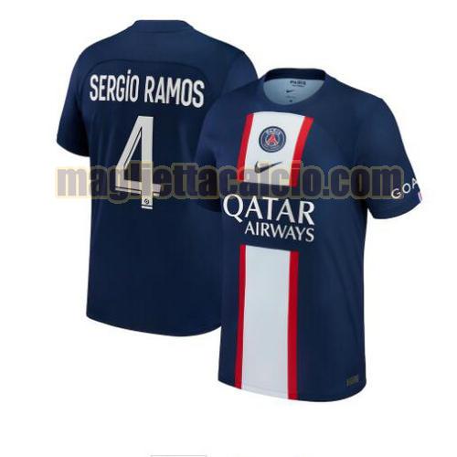 maglia sergio ramos 4 paris saint germain uomo prima 2022-2023