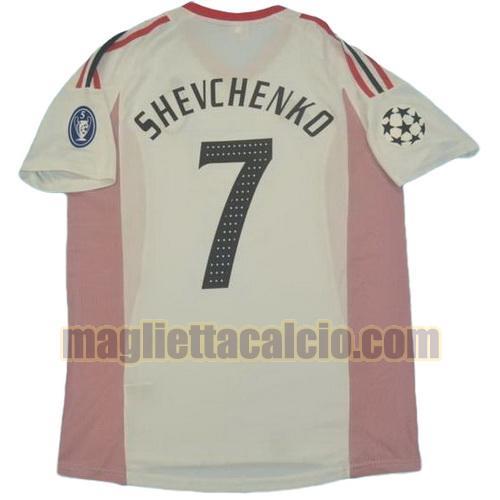 maglia shevchenko 7 ac milan uomo seconda divisa 2002-2003