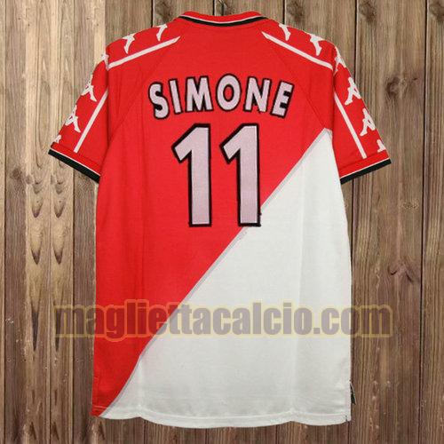 maglia simone 11 as monaco uomo prima divisa 1999-2000