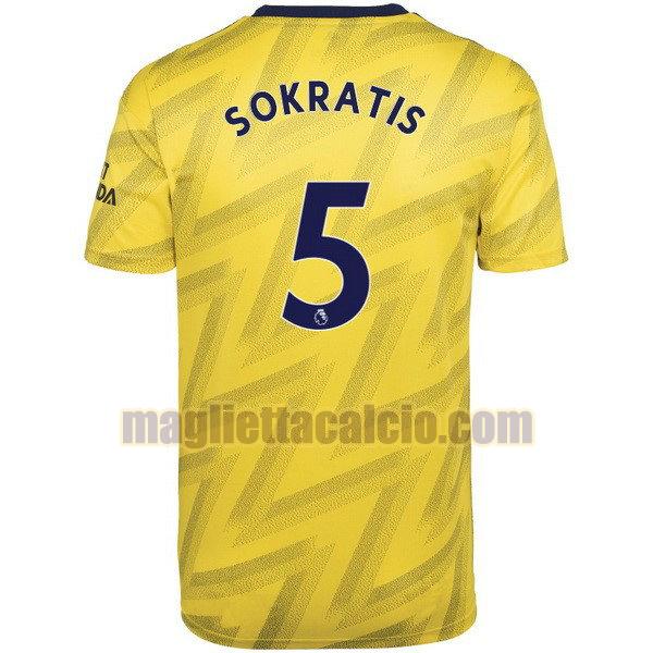 maglia sokratis 5 arsenal uomo seconda divise 2019-2020