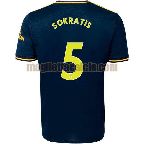 maglia sokratis 5 arsenal uomo terza divise 2019-2020