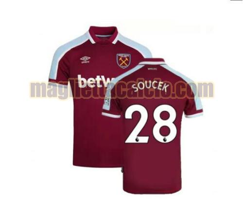 maglia soucek 28 west ham united uomo prima 2021-2022