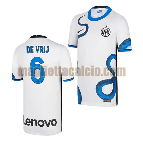 maglia stefan de vrij 6 inter milan uomo seconda 2021-2022