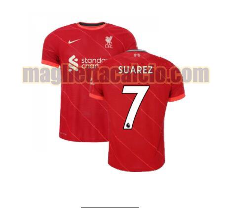 maglia suarez 7 liverpool uomo prima 2021-2022