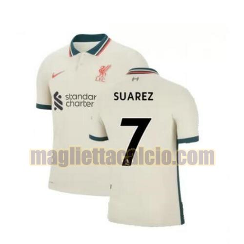 maglia suarez 7 liverpool uomo seconda 2021-2022