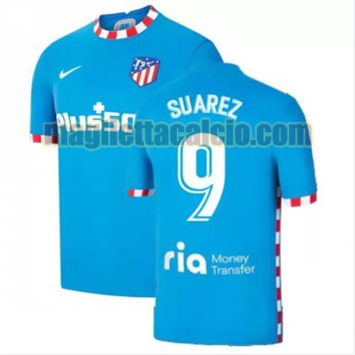 maglia suarez 9 atletico madrid uomo terza 2021-2022