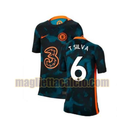 maglia t silva 6 chelsea uomo terza 2021-2022