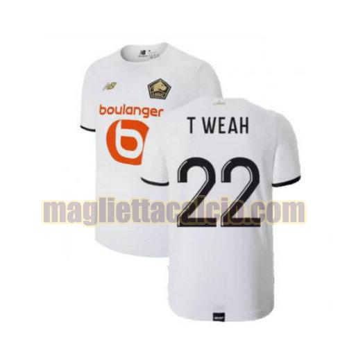 maglia t weah 22 lille uomo seconda 2021-2022
